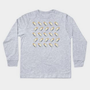Retro Doves Kids Long Sleeve T-Shirt